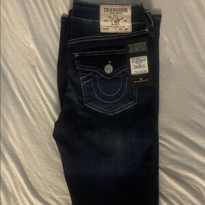 True Religion Deep Indigo Relaxed Jeans